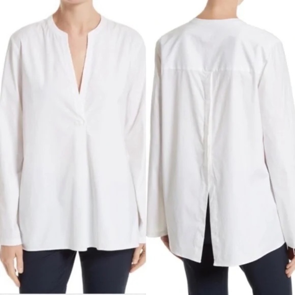 Theory Ofeliah Stretch Cotton Top Size Small